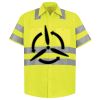 Men's High Visibility Safety Short Sleeve Work Shirt Thumbnail