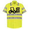Men's High Visibility Safety Short Sleeve Work Shirt Thumbnail
