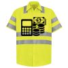Men's High Visibility Safety Short Sleeve Work Shirt Thumbnail