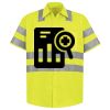 Men's High Visibility Safety Short Sleeve Work Shirt Thumbnail