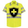 Men's High Visibility Safety Short Sleeve Work Shirt Thumbnail