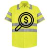 Men's High Visibility Safety Short Sleeve Work Shirt Thumbnail