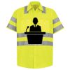 Men's High Visibility Safety Short Sleeve Work Shirt Thumbnail