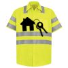 Men's High Visibility Safety Short Sleeve Work Shirt Thumbnail