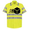 Men's High Visibility Safety Short Sleeve Work Shirt Thumbnail