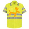 Men's High Visibility Safety Short Sleeve Work Shirt Thumbnail