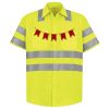 Men's High Visibility Safety Short Sleeve Work Shirt Thumbnail