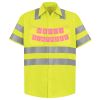 Men's High Visibility Safety Short Sleeve Work Shirt Thumbnail
