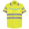 Men's High Visibility Safety Short Sleeve Work Shirt Thumbnail