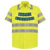 Men's High Visibility Safety Short Sleeve Work Shirt Thumbnail
