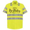 Men's High Visibility Safety Short Sleeve Work Shirt Thumbnail