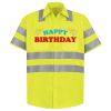 Men's High Visibility Safety Short Sleeve Work Shirt Thumbnail