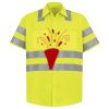 Men's High Visibility Safety Short Sleeve Work Shirt Thumbnail