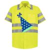 Men's High Visibility Safety Short Sleeve Work Shirt Thumbnail
