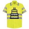 Men's High Visibility Safety Short Sleeve Work Shirt Thumbnail