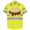 Men's High Visibility Safety Short Sleeve Work Shirt Thumbnail