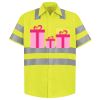 Men's High Visibility Safety Short Sleeve Work Shirt Thumbnail