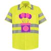 Men's High Visibility Safety Short Sleeve Work Shirt Thumbnail