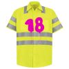 Men's High Visibility Safety Short Sleeve Work Shirt Thumbnail