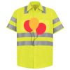 Men's High Visibility Safety Short Sleeve Work Shirt Thumbnail