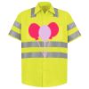 Men's High Visibility Safety Short Sleeve Work Shirt Thumbnail