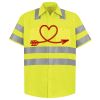 Men's High Visibility Safety Short Sleeve Work Shirt Thumbnail