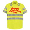 Men's High Visibility Safety Short Sleeve Work Shirt Thumbnail