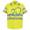 Men's High Visibility Safety Short Sleeve Work Shirt Thumbnail