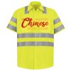 Men's High Visibility Safety Short Sleeve Work Shirt Thumbnail