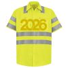 Men's High Visibility Safety Short Sleeve Work Shirt Thumbnail