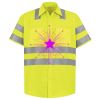 Men's High Visibility Safety Short Sleeve Work Shirt Thumbnail