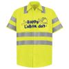 Men's High Visibility Safety Short Sleeve Work Shirt Thumbnail