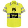 Men's High Visibility Safety Short Sleeve Work Shirt Thumbnail