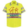 Men's High Visibility Safety Short Sleeve Work Shirt Thumbnail