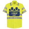 Men's High Visibility Safety Short Sleeve Work Shirt Thumbnail