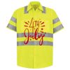Men's High Visibility Safety Short Sleeve Work Shirt Thumbnail