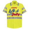 Men's High Visibility Safety Short Sleeve Work Shirt Thumbnail