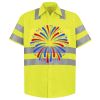 Men's High Visibility Safety Short Sleeve Work Shirt Thumbnail