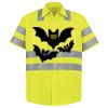 Men's High Visibility Safety Short Sleeve Work Shirt Thumbnail