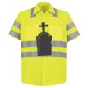 Men's High Visibility Safety Short Sleeve Work Shirt Thumbnail