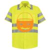 Men's High Visibility Safety Short Sleeve Work Shirt Thumbnail