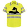 Men's High Visibility Safety Short Sleeve Work Shirt Thumbnail