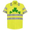 Men's High Visibility Safety Short Sleeve Work Shirt Thumbnail