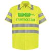 Men's High Visibility Safety Short Sleeve Work Shirt Thumbnail