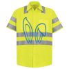 Men's High Visibility Safety Short Sleeve Work Shirt Thumbnail