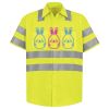 Men's High Visibility Safety Short Sleeve Work Shirt Thumbnail