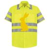 Men's High Visibility Safety Short Sleeve Work Shirt Thumbnail