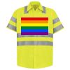Men's High Visibility Safety Short Sleeve Work Shirt Thumbnail