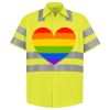 Men's High Visibility Safety Short Sleeve Work Shirt Thumbnail