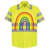 Men's High Visibility Safety Short Sleeve Work Shirt Thumbnail